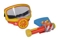 Simba - Brandweerman Sam Zuurstofmasker met band en Bijl, 10 x 15 cm, vanaf 3 jaar