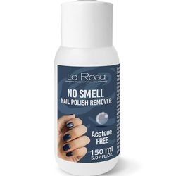 LaRosa dissolvant pour vernis à ongles SANS ACÉTONE 150 ml SENSIBLE SANS ODEUR pour une élimination douce et fiable du vernis à ongles, particulièrement adapté aux ongles cassants.