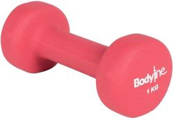 Mancuerna de hierro fundido cubierta con neopreno de 1 kg, a prueba de golpes y antideslizante, individual, para gimnasio y homegym