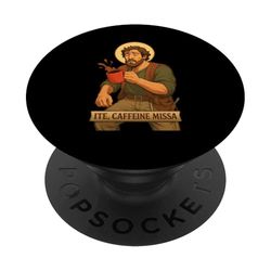 Divertido padre católico de San José y trabajador PopSockets PopGrip Adhesivo