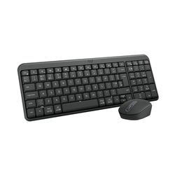 Logitech MK250 Kit mouse e tastiera wireless Bluetooth : connettività facile e veloce, tastiera wireless compatta, mouse ambidestro, struttura resistente - Windows/macOS - QWERTY