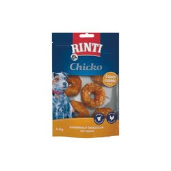 Rinti - Chicko kauwring Mini | Bijtbestendige permanente kauwringen met tandverzorgingscomplex voor kleine tot middelgrote volwassen honden. Hondensnack zonder kunstmatige toevoegingen in verse zak