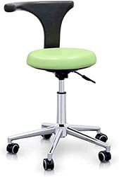 QUIRUMED Professionele kruk met ergonomische rugleuning pastelgroen