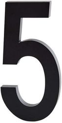 Design Letters 302030005 - Números de casa de aluminio, color negro (0-9) - grande 10cm-5
