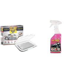 Ma-Fra Clay Bar Medium Soft, Pasta in Argilla Decontaminante per Una Finitura Liscia e Brillante & Last Touch Express, Cera Liquida per Carrozzeria Auto