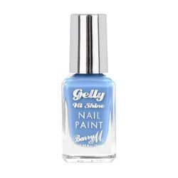 Barry M Gelly Hi Shine Nail Paint, Berry Parfait | Blue Glossy Nail Polish