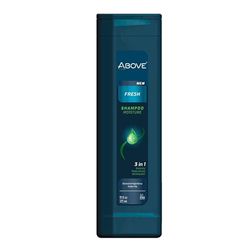 Above Fresh 3 In 1 Shampoo Moisture, 11 oz - Moisturizing Shampoo for Men - Micellar Cleanse - Suitable for Dry, Brittle, Damaged Hair - Vegan