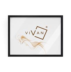 VIVAN - Marco de Madera - Color Negro Mate - Tamaño de la Imagen 50 x 70 cm