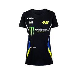 Valentino Rossi Camiseta VR46 WRT Line, Mujer, Negro, S