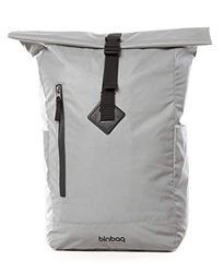 Blnbag M9 Zaino da Bicicletta Luminoso, Zaino Messenger Pieghevole Riflettente, Zaino Sportivo Arrotolabile Zaino da Scuola, Zaino Riflettente, Unisex, 23 litri, Grey