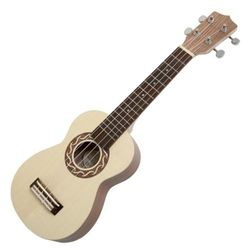 Pro Natura Ukulele Silver Series Soprano, Solid Spruce/Walnut