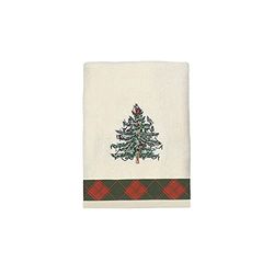 Avanti Linens Spode - Asciugamano in cotone, collezione Christmas Tree, colore: Rosso