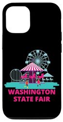 Coque pour iPhone 14 Pro Washington State Fair Rollercoaster Grande roue Amusement