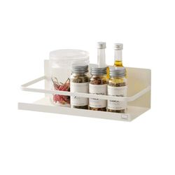 YAMAZAKI Suporte magnético para especiarias, branco, Spice Rack