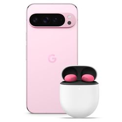 Google Pixel 9 Pro XL - Smartphone Android Desbloqueado con Gemini, Sistema de cámara Trasera Triple, batería con una autonomía de Super Actua de 6,8" - Rosa Cuarzo, 256GB + Buds Pro 2