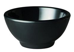 APS gf145 rotondo in melamina Ciotola, 6,5 cm Altezza articolo, colore nero