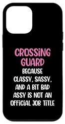 Carcasa para iPhone 12 mini Funny Crossing Guard, Guardia de cruce femenino