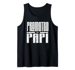 Uomo Promosso a Papi New Dad Annuncio per Baby Reveal Canotta