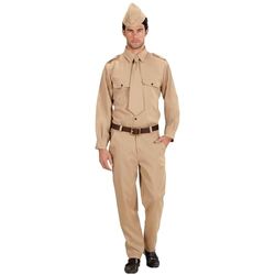 Widmann WDM7662P - Costume Per Adulti Soldato Ww2, Beige, XL