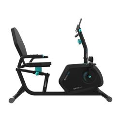 Cecotec Bicicleta Estática Reclinable Drumfit Static 6000 Seat. 8 niveles de resistencia magnética. Volante de inercia de 6 kg. Pantalla LCD. Pulsómetro. Soporte para dispositivos.