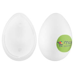 MCE-Commerce Espuma de poliestireno de 30 cm, 2 Piezas, 1 Unidad, para Manualidades y decoración de Pascua, Blanco
