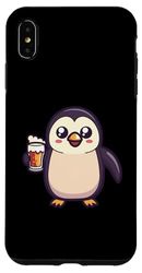 Carcasa para iPhone XS Max Pingüino Bebiendo Cerveza Com