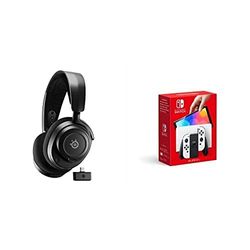 SteelSeries Arctis Nova 7 - Wireless Multi-System Gaming & Mobile Headset - Nova Acoustic System - 2.4GHz & Simultaneous Bluetooth + Nintendo Switch (OLED Model) - White