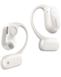 Baseus Bowie MF1 - Cuffie auricolari aperti, Bluetooth, acustica direzionale, bassi potenti, ultra leggere, IPX4, impermeabili, microfono ENC, cuffie senza fili, Bluetooth 5.4, per corsa, allenamento