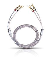 OEHLBACH Twin Mix One 300 - luidsprekerkabelset verzilverd 2 x 3,0 mm², met kabelschoenconnector - Made in Germany - 2 x 3 m - glashelder