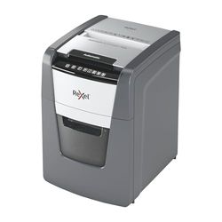 Rexel Optimum 2020100XCH AutoFeed+ 100X - Destructora automática de papel CH, 100 hojas, nivel de seguridad P4, corte de partículas, para casa/oficina en casa, oficina, depósito de basura de 34 l, con
