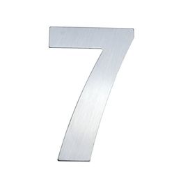 Cablematic NZ07 labelnummer 7, roestvrij staal, zilvergrijs, 8 x 5 x 1 cm