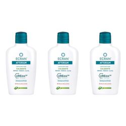 Ecran - Aftersun Latte Post Solare Idratante e Riparatore con Aloe Vera Naturale, Idrata, Calma, Allevia e Ripara, Texture Leggera e Rapida Assorbimento, Formula con VitEox 80 - Confezione 3 x 200 ml