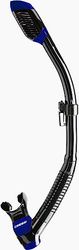 Cressi Dry Snorkel, Unisex Adulto, Negro/Azul oscuro, Uni