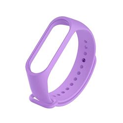 Armbanden voor Xiaomi Mi Smart Band 4 / Mi Band 3, kleurrijke vervangende horlogeband siliconen armband voor Xiaomi Mi Band 4 / Mi Band 3 - lichtpaars