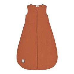 Casual Baby sommarsovsäck utan ärmar Muslin bomull GOTS certifierad unisex/muslin sovväska rost, storlek 86/92 13–18 månader