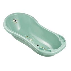 keeeper Funny Farm Ergonomische Babywanne, Ab 0 bis ca. 12 Monate, 100 cm, Wiktoria, Nordic Green