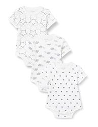 Care Baby Body Kurzarm, 3er Pack White (100), 68