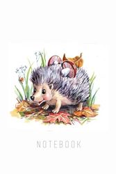 Notepad with a hedgehog