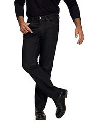 JP 1880 Heren, 5-pocket, regular fit, tot maat 70 jeans, zwart, zwart