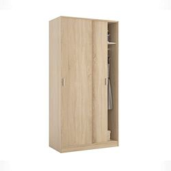 Habitatdesign Armário de portas de correr. Medidas: 100x200x50 cm de profundidade.
