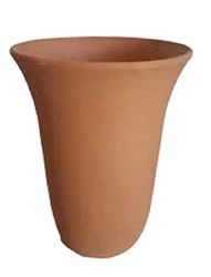 VASO IN TERRACOTTA PER PIANTE/PORTAFIORI MADE IN ITALY; ALTEZZA CM. 26, DIAMETRO CM. 19.