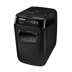 Fellowes distruggi documenti automatico a frammento 150C, 150 fogli, per piccolo ufficio, da 1 a 3 utenti, distruggidocumenti silenzioso con retromarcia automatica e modalità riposo, nero