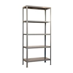 Simon Rack Librería Estanteria Salon, 1800x1000x360 mm, 5 Alturas, Estilo Industrial, Metálica, Gris - Simon Home