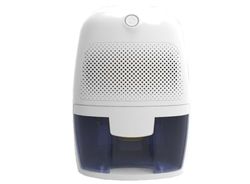 Mini-luchtontvochtiger, 500 ml, ideaal voor het verminderen van vocht in kleine ruimtes. Compact en efficiënt, perfect voor ruimtes zoals kasten en badkamers.