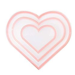 Sizzix Making Essential Shaker Panes Hearts 1 2 3 1/2" 3PK, 665451, Multicolor, Talla unica