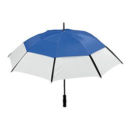 eBuyGB Large Manual Two Tone Golf Stick Umbrella, 101 cm, Blue