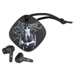 Konix Mercoledì Cuffie wireless per smartphone e tablet - Autonomia 6 h + 22 h custodia - Resistenza all'acqua IPX4 - Connessione Bluetooth - Nero