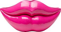 KARE Design decoratieve vaas lippen fuchsia mond lippen kus droogbloemen pop art cadeau bruiloft decoratie kinderkamer meisje 28 cm