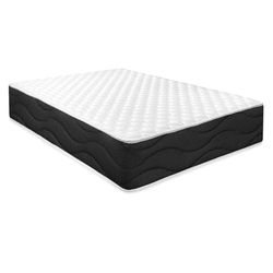 Homey Matelas viscoélastique réversible Sleep Pro (côté Hiver-été) Fermeté-Dureté Moyenne-Haute, épaisseur 30 cm, Memory Foam, Noir/Blanc, 150 x 180