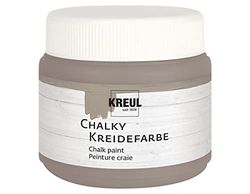 KREUL 75321-Chalky Chalk Paint, Moca Lata de plástico de 150 ml, Color Suave-Mate, Cobertura cremosa, Secado rápido, para Efectos de Aspecto Usado, Mild Mocha, 150